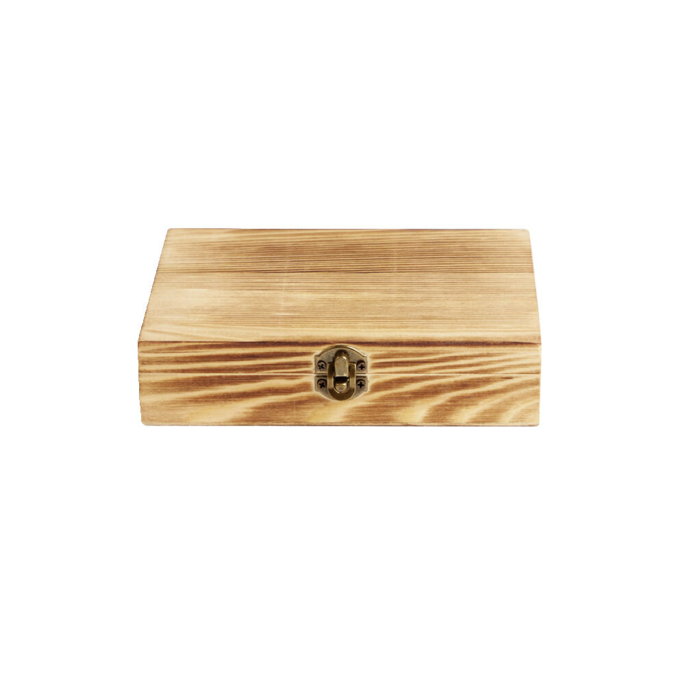 Glaçons en acier avec pince et housse dans coffret en bois