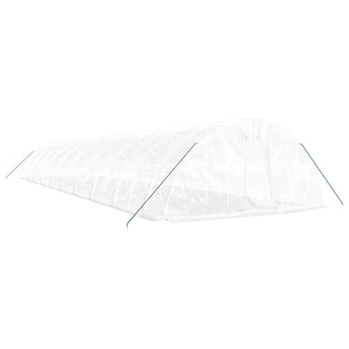 NNEVL Greenhouse with Steel Frame White 100 m&sup2; 20x5x2.3 m