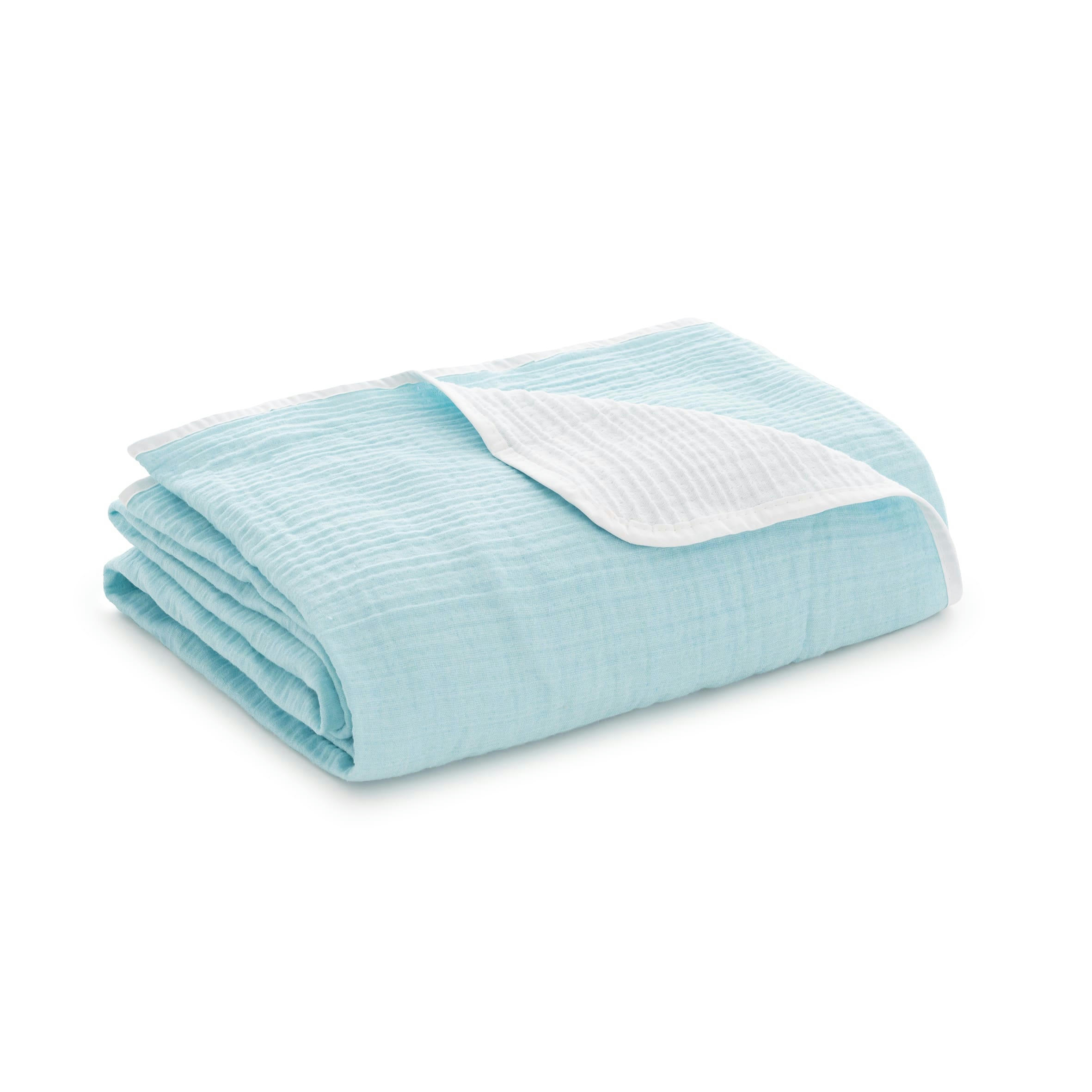 AURA - Couvre lit en coton eau de mer 270x270