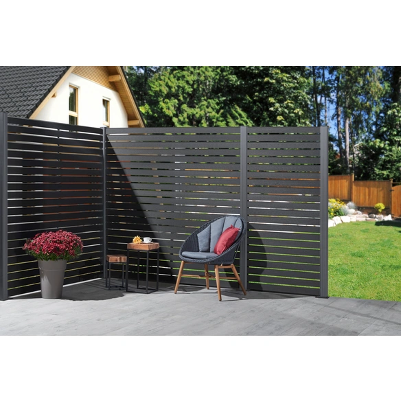 WPC-Rhombuszaun »Katepos«, WPC, HxL: 90 x 180 cm
