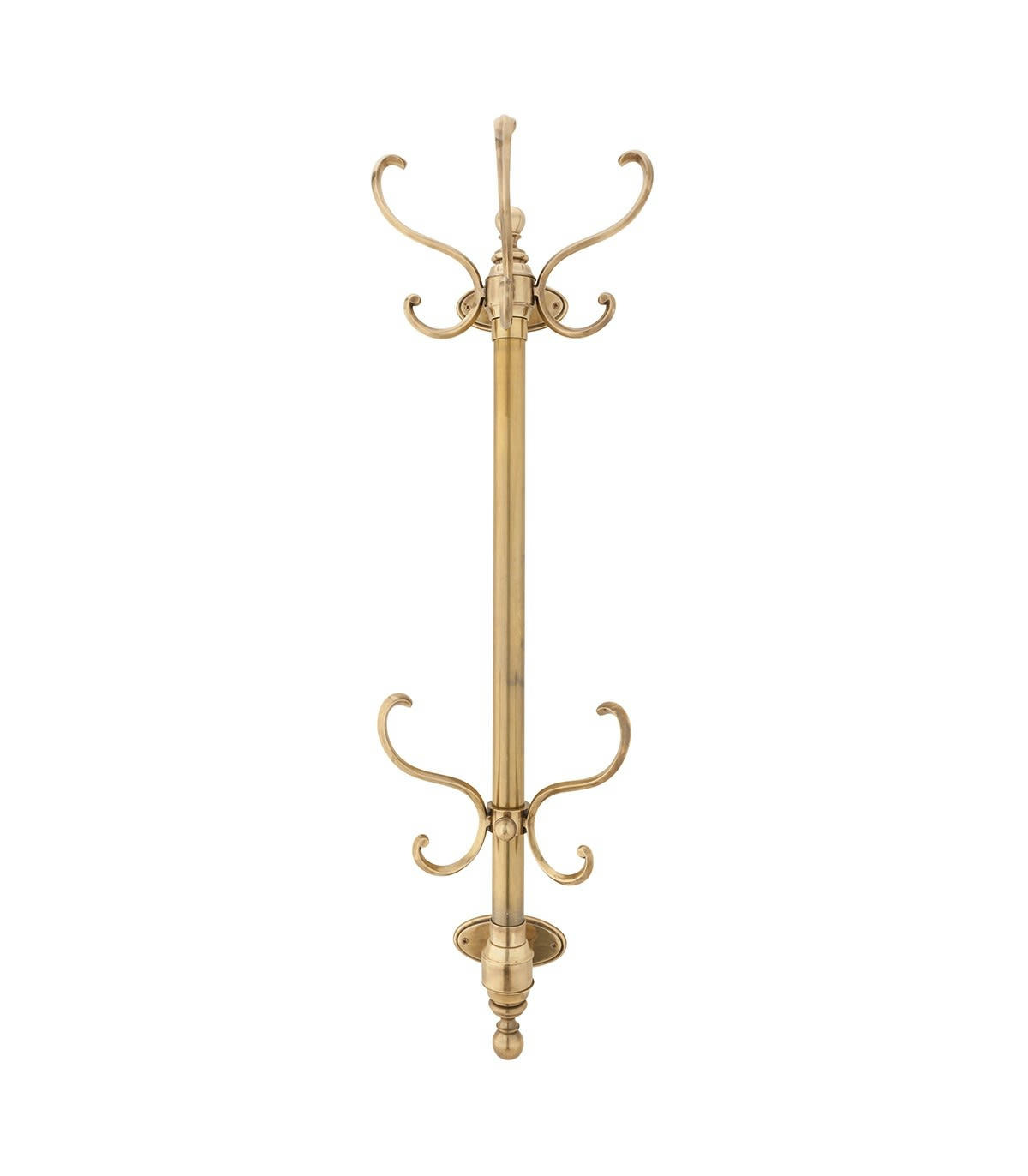 - Porte manteaux 8 patères en laiton - Or