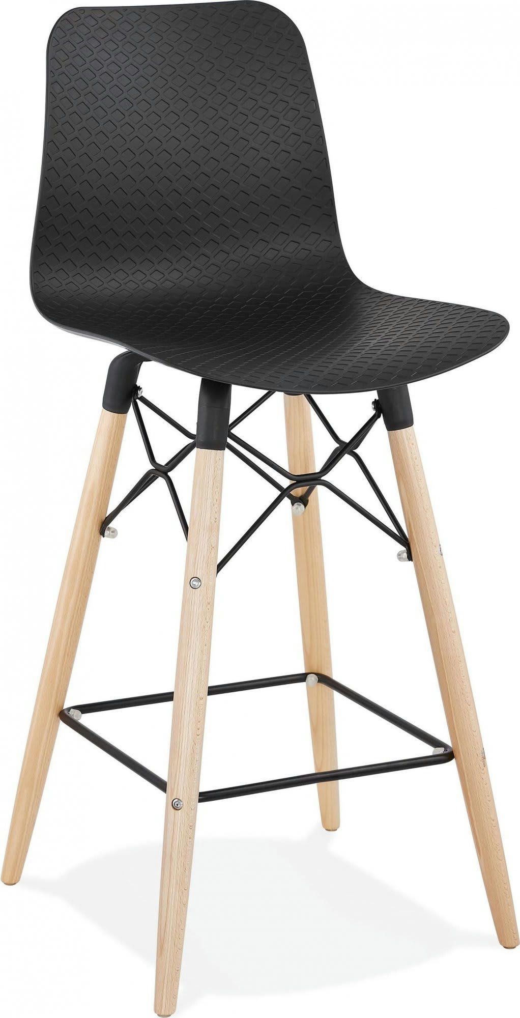 DETROIT MINI - Tabouret de bar Polymère Noir H. assise 69 cm