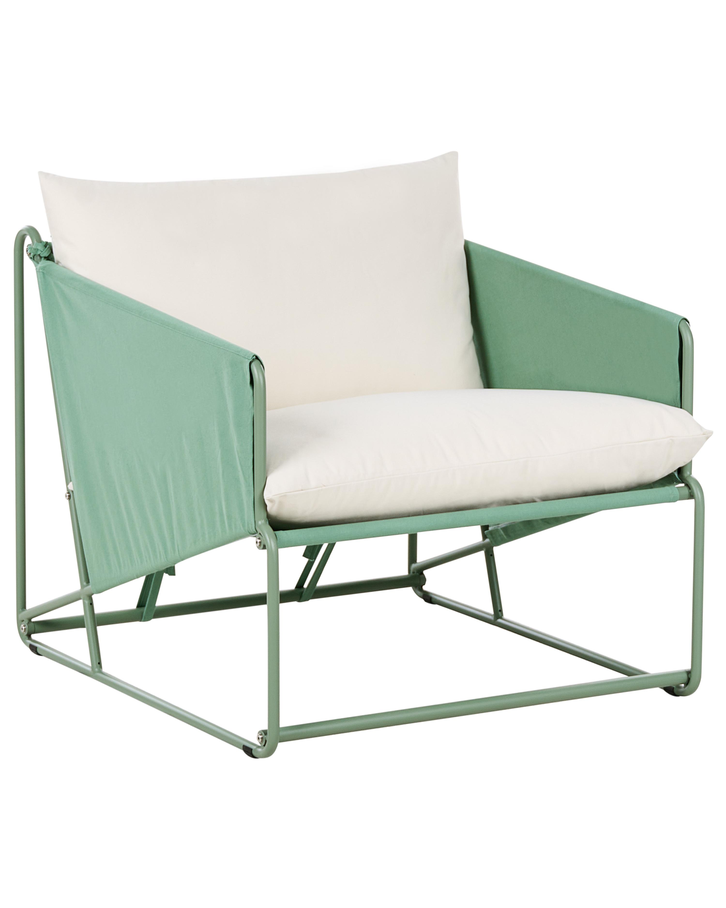 Garden Sofa 2 Seater PONTE Metal Green