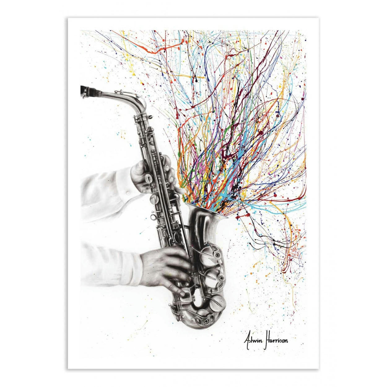 ASHVIN HARRISON - THE JAZZ SAXOPHONE - ASHVIN HARRISON - Affiche d
