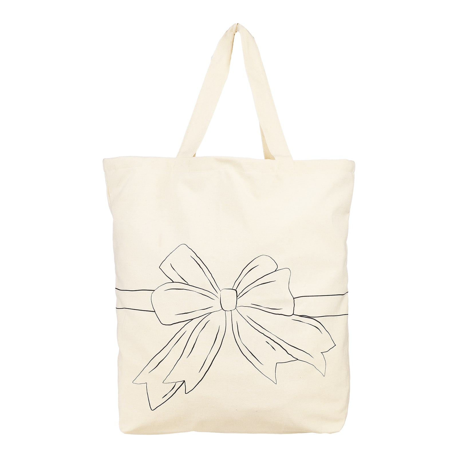 XXL-Tasche Bow Creme,L 680 x B 660 mm