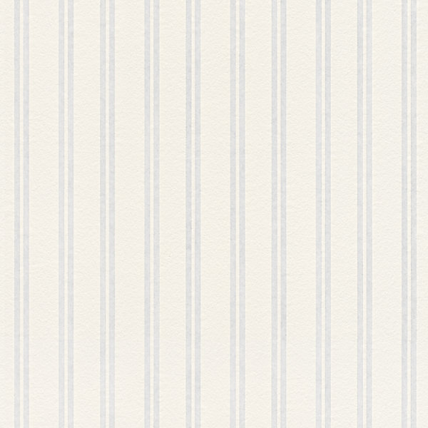 Papier peint à peindre vinyle intissé à rayures blanc L. 2500 x l. 106 cm GoodHome Haddon