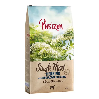 Purizon Single Meat Adult Dog - Grain-Free Herring with Elderflower Blossoms