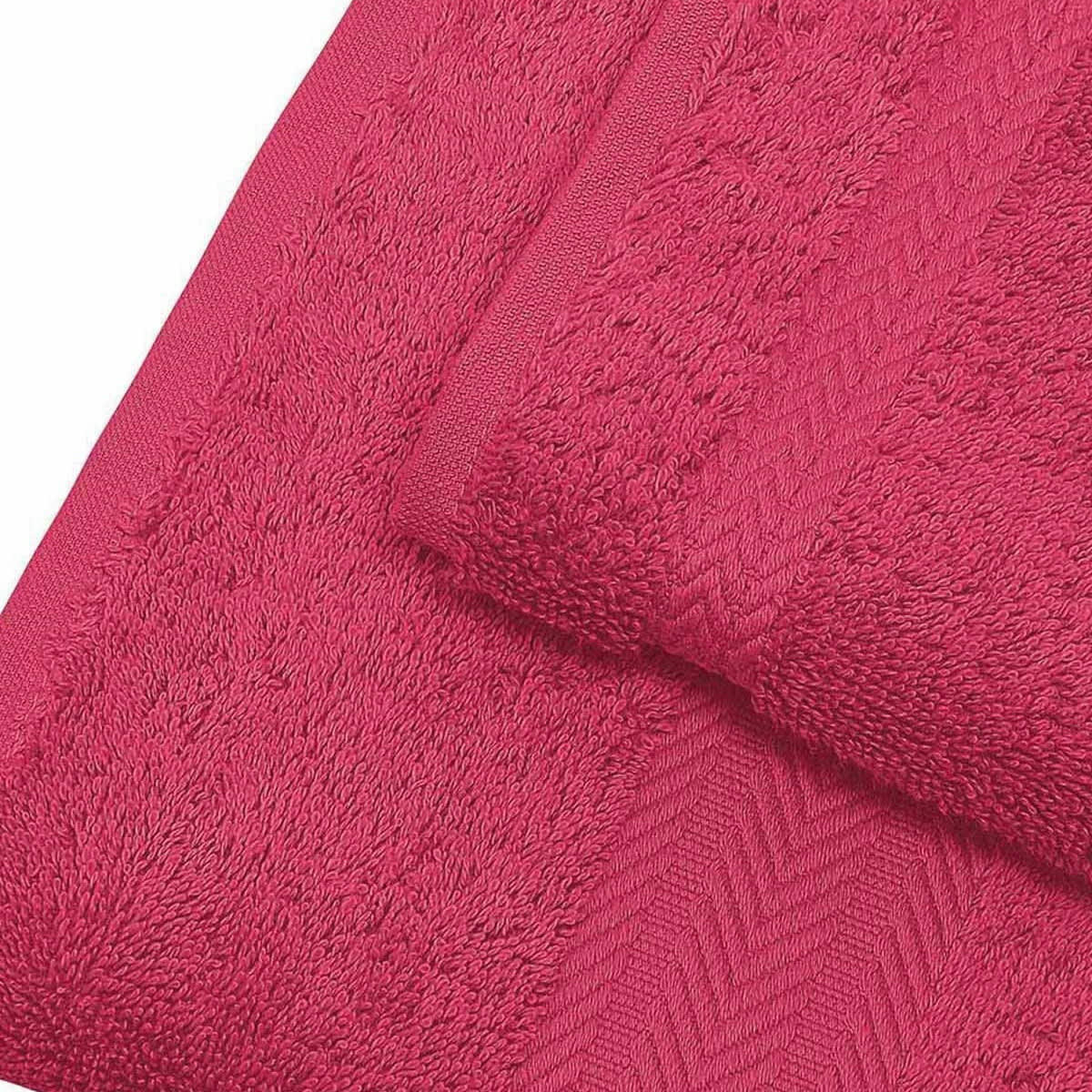 LUXURY - Serviette de toilette 550 gr/m²  rose indien 50x100 cm
