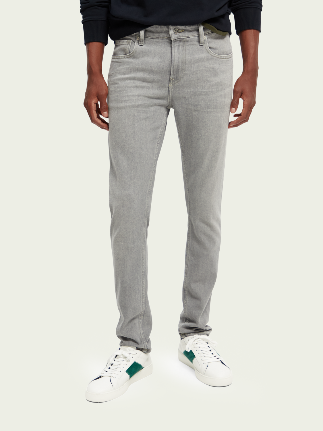 The Skim Super-Slim Fit Grey Toned Jeans