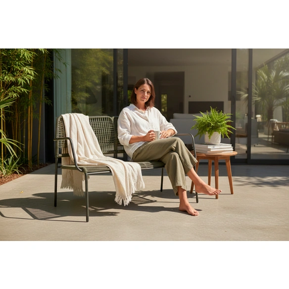 Bank »Rom«, 2-Sitzer, olive