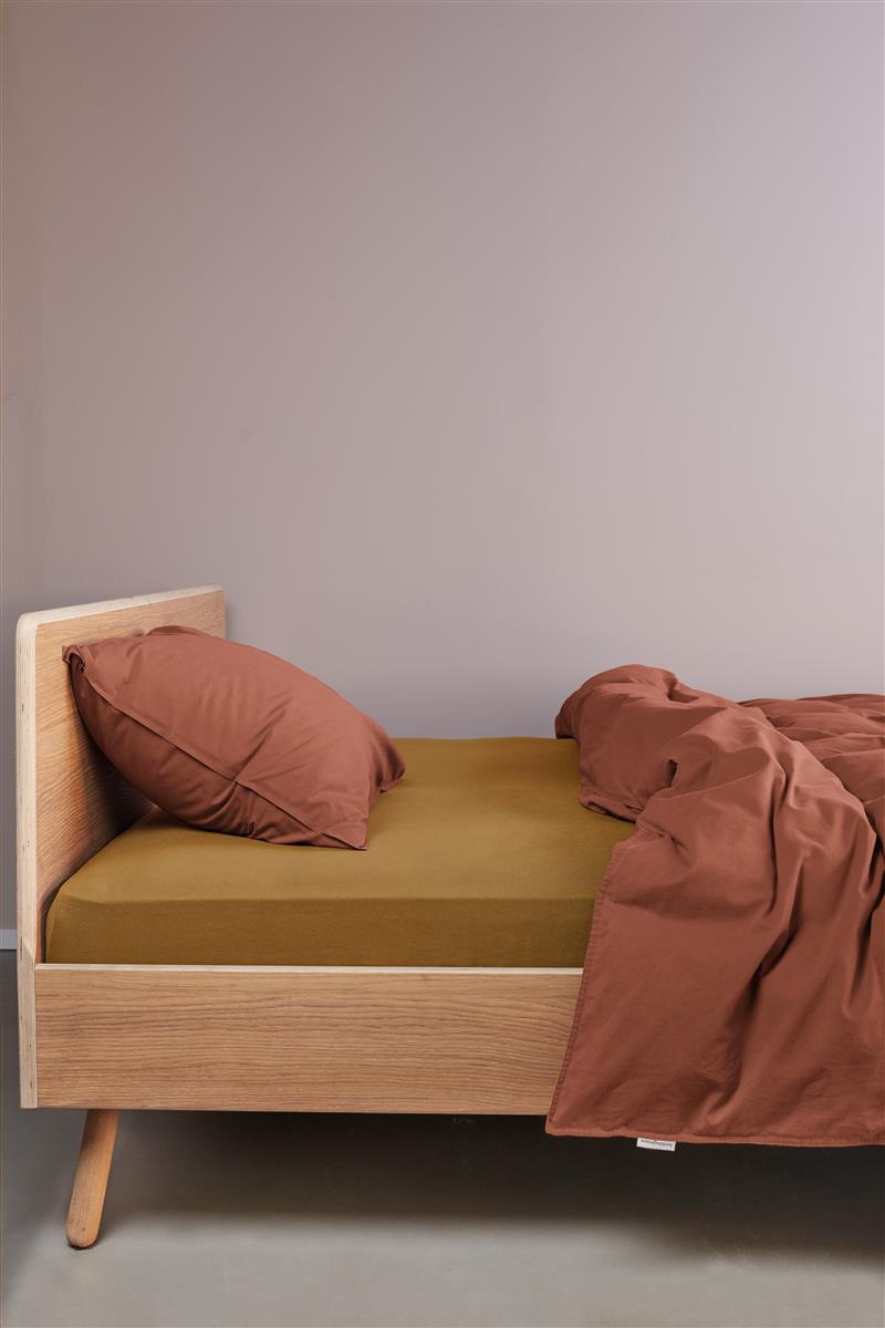 Beddinghouse Jersey - Splittopper Hoeslaken - 160x200/220 - Geel