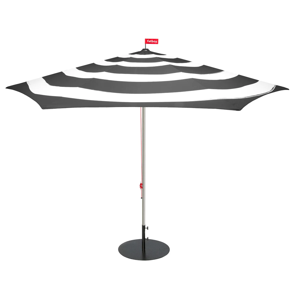 Fatboy - Stripesol Set Sonnenschirm Ø 350 cm anthrazit   Ständer schwarz