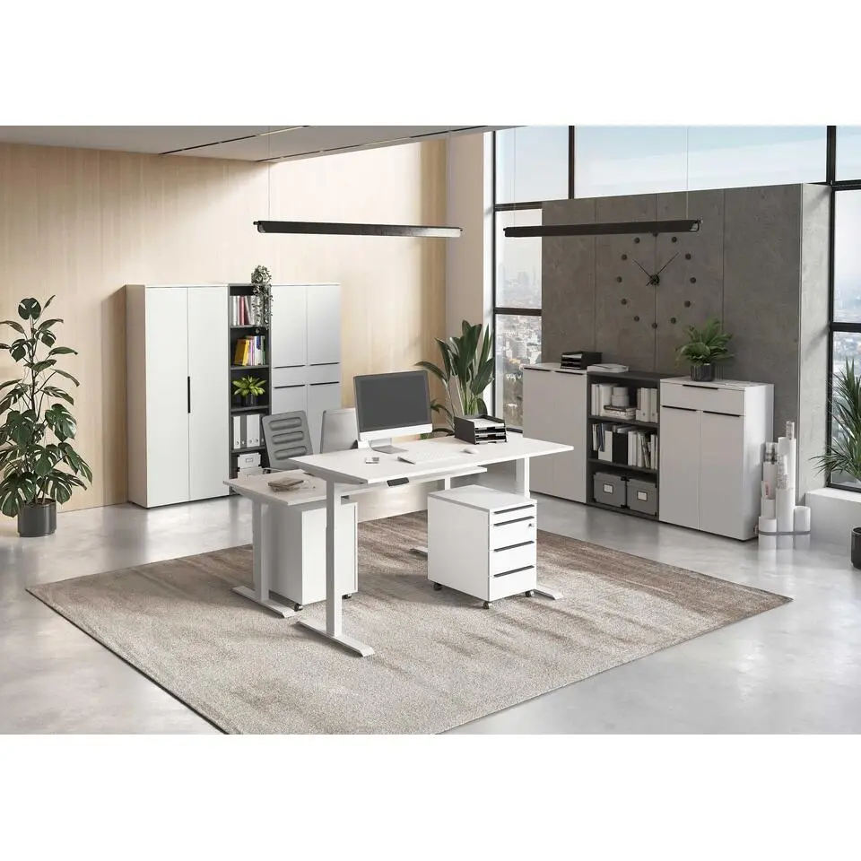 Ladekast met wielen Hermoso - 42 x 60 x 63 cm - Wit