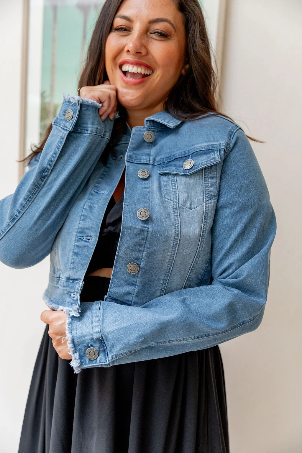 Kenzie Crop Denim Jacket