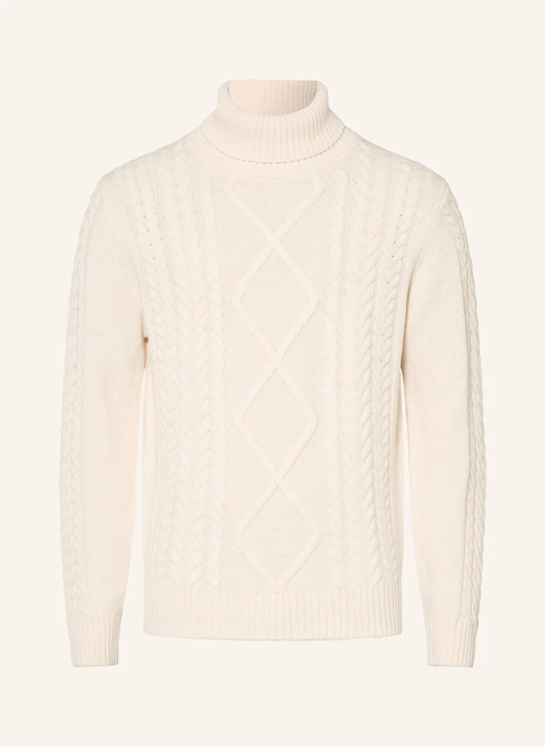 HACKETT LONDON Rollkragenpullover mit Merinowolle