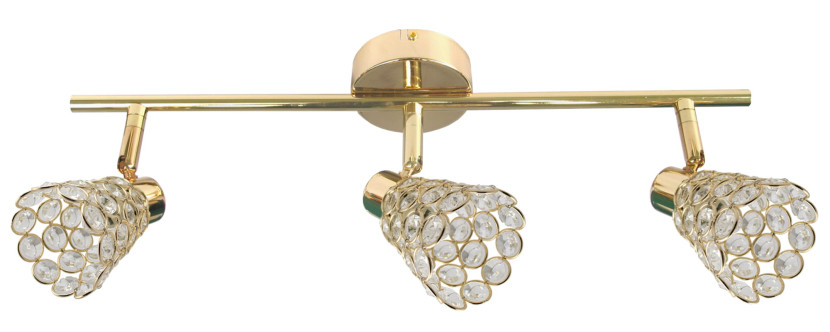 Lampa sufitowa złoto-przezroczysta GLOSSY3xG9x40W Candellux