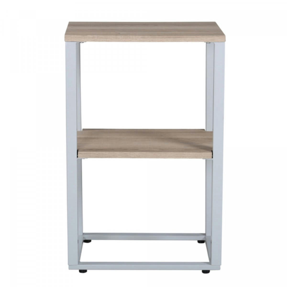 ISIA - Table de chevet moderne en bois et métal