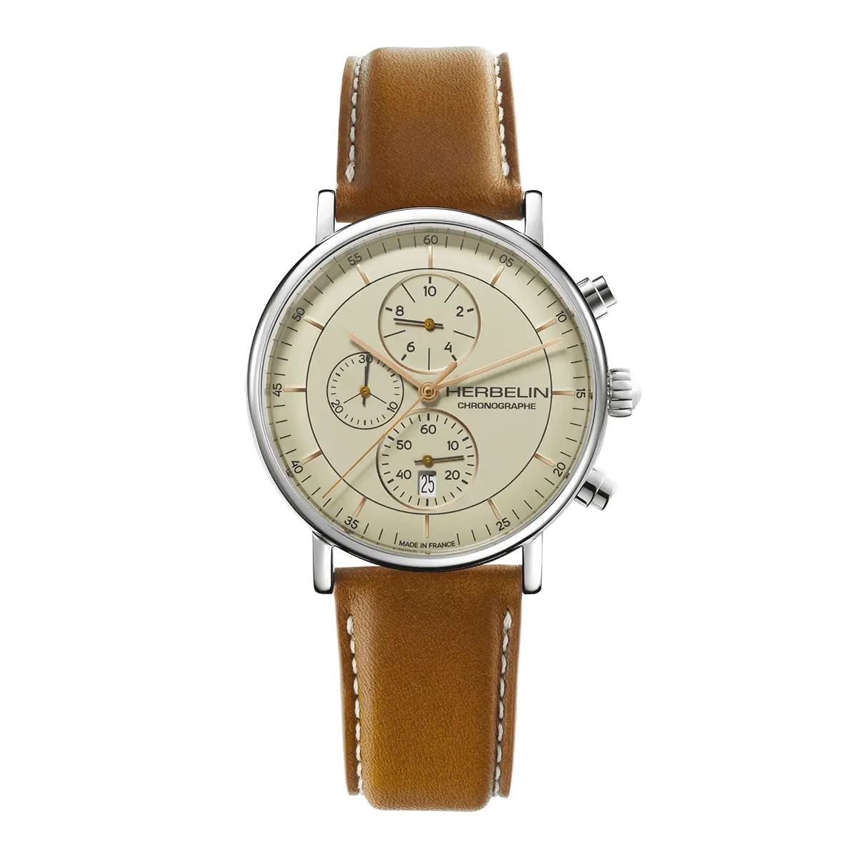INSPIRATION – CHRONOGRAPHE – ACIER & CUIR
