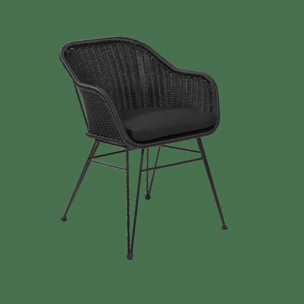 Chaises De Salle À Manger|Chaises De Jardin^CASA VIENNA Chaise Coque Salle à Manger Noir