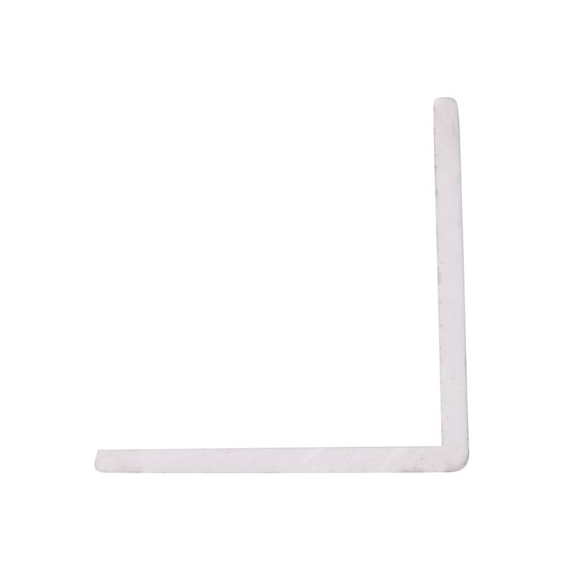 Cornière d'angle en PVC blanc 260 x 1,5 x 1,5 cm