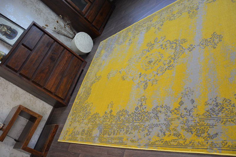 Dywan Vintage Rozeta 22206/025 żółty 80x150 cm