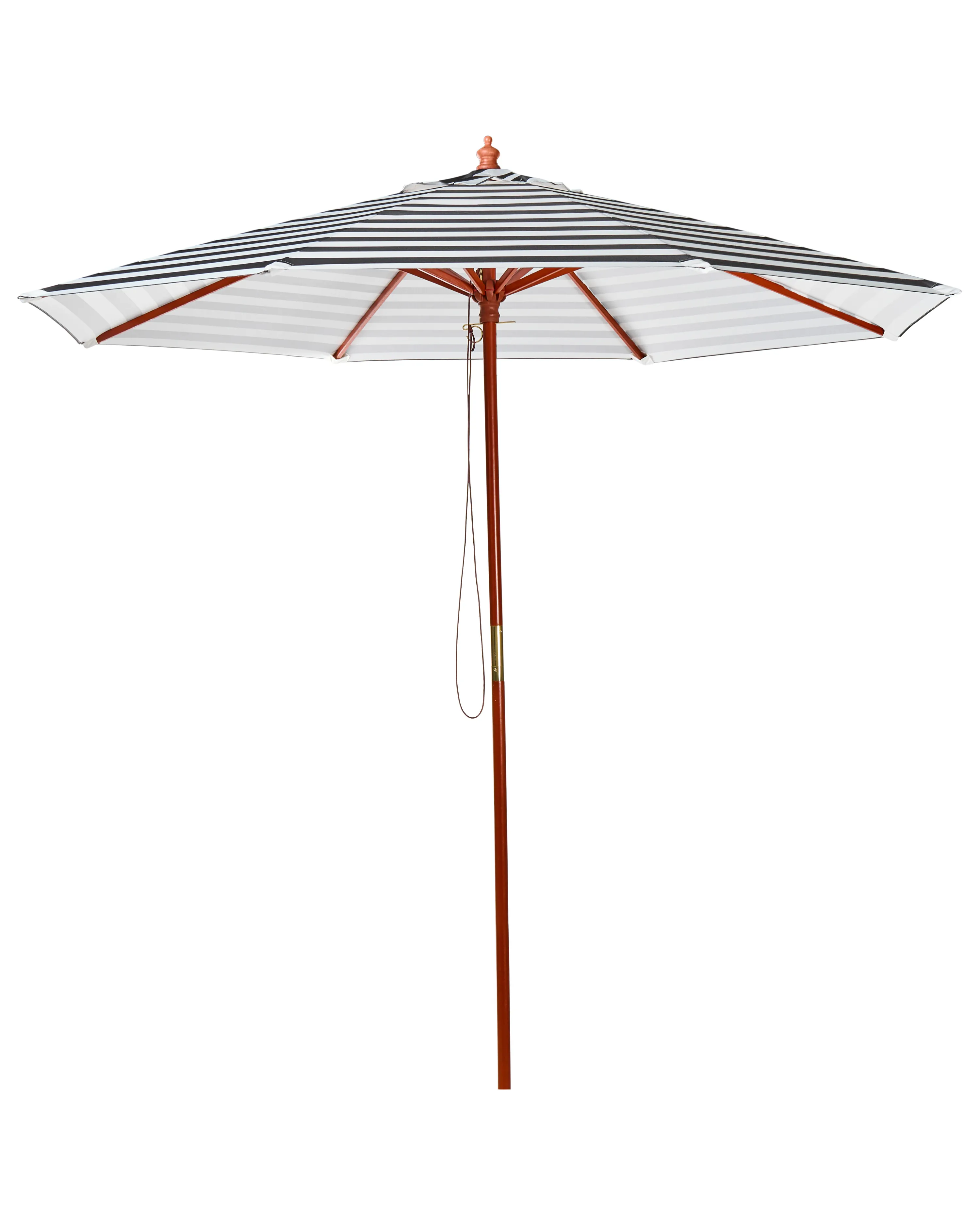 Market Parasol 260 cm FERENTILLO Black/ White