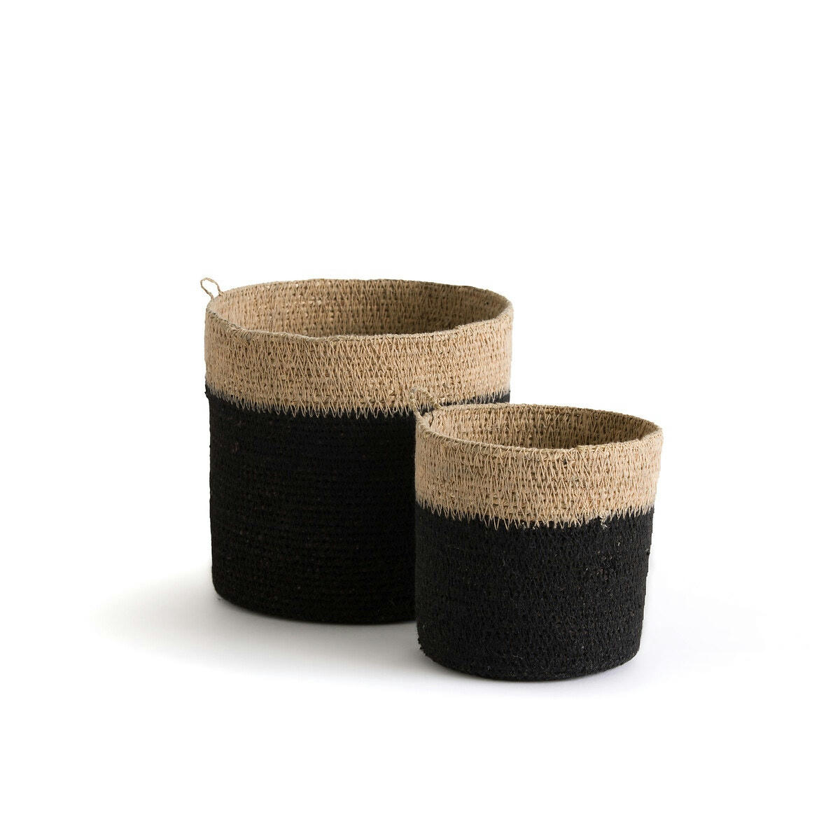 Lot de 2 paniers muraux en herbier, Saski