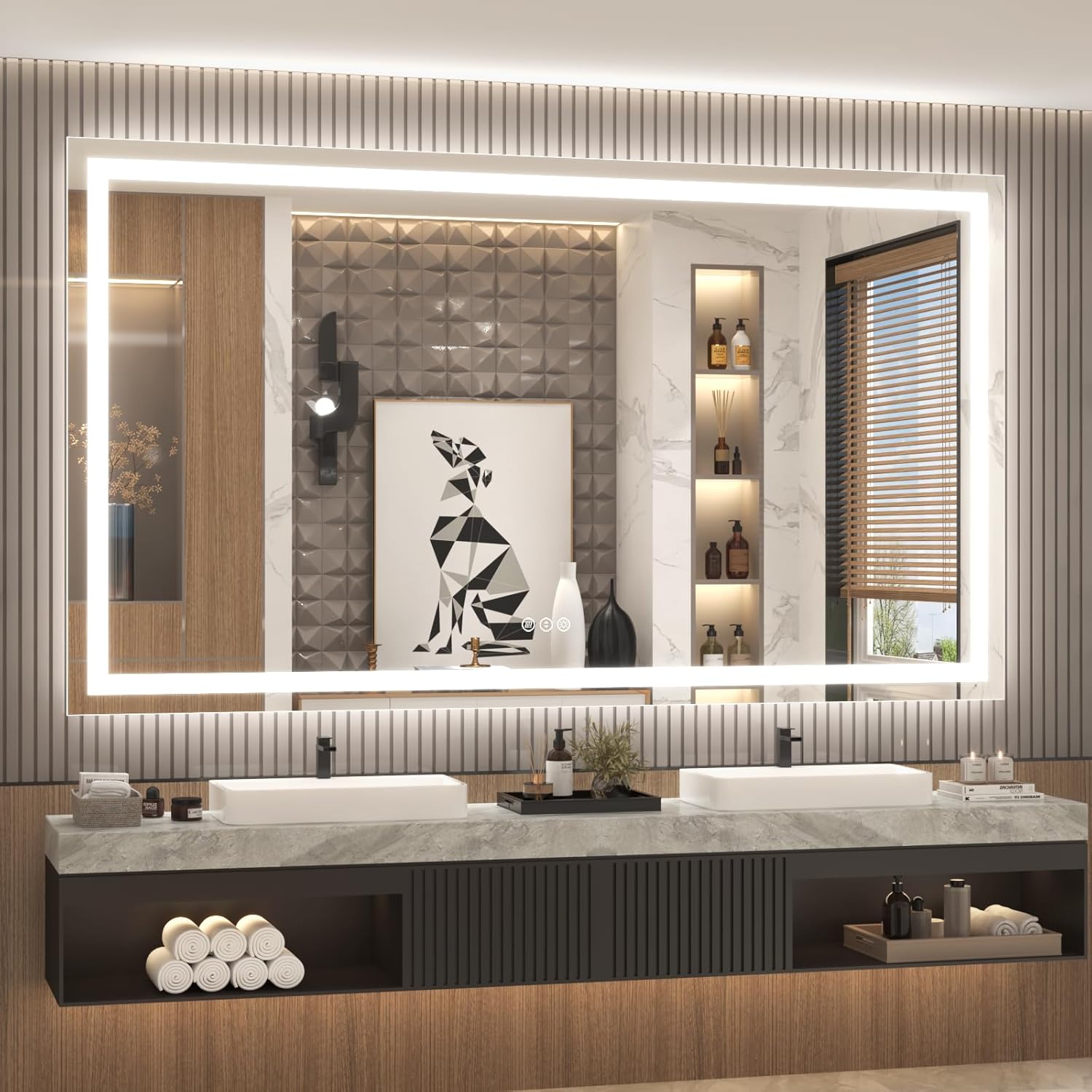 Wall-Mounted Vanity Mirrors