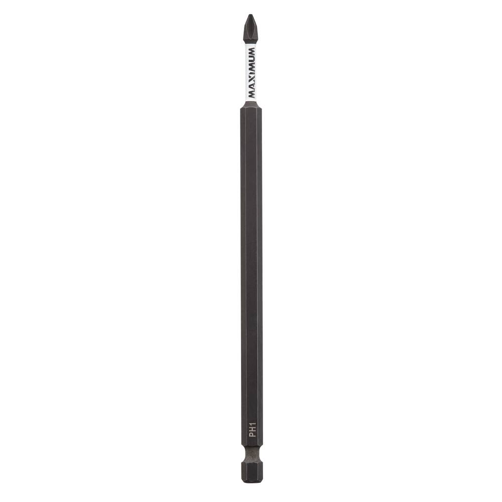 MAXIMUM PH1 Phillips Screwdriver Bit, 6-in, 1-pk