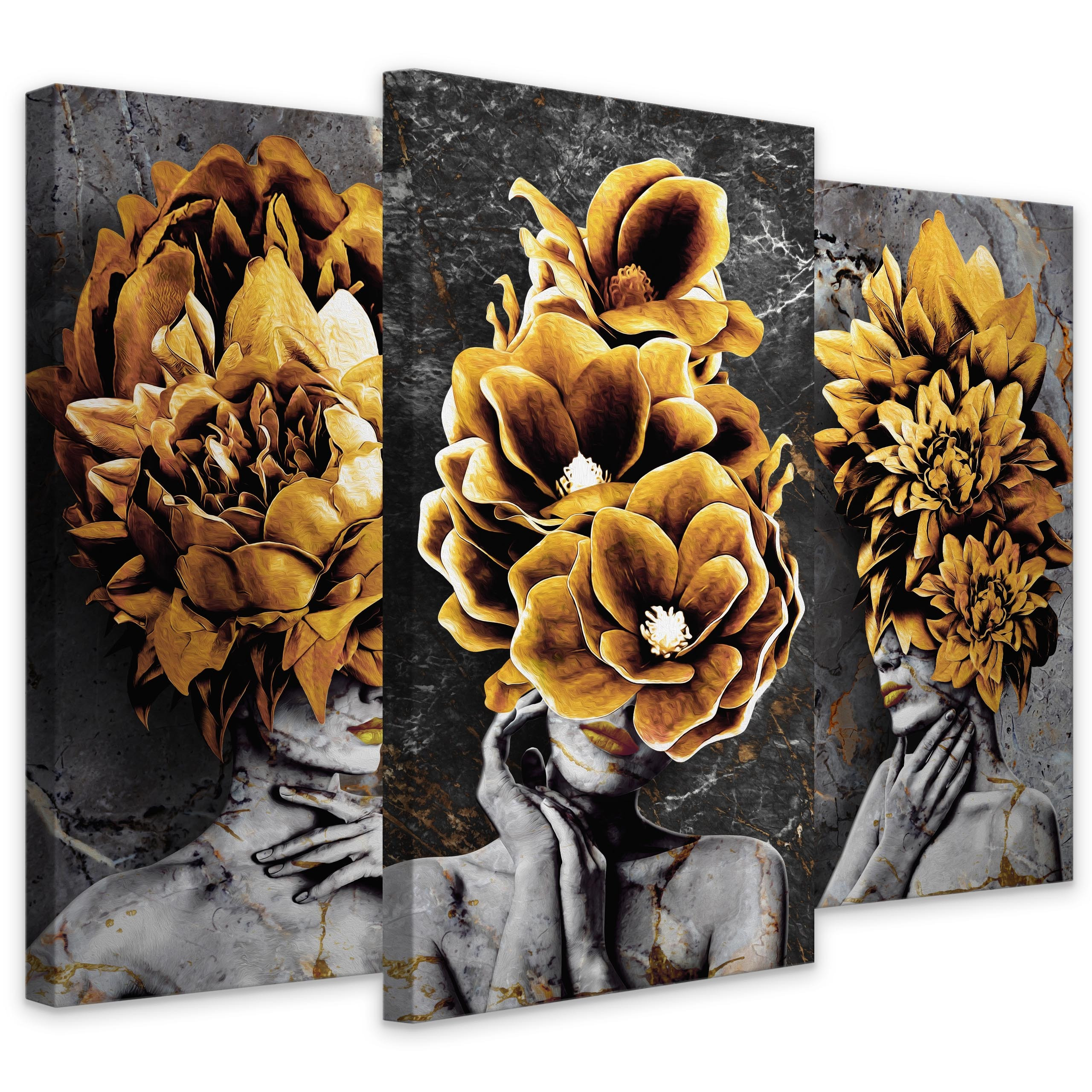 Obrazy Canvas Trzy Abstrakcyjne Portrety Kobiet
