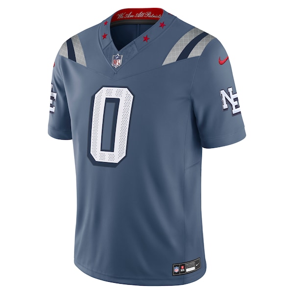 Christian Gonzalez New England Patriots Nike 2025 Rivalries Collection Limited Jersey - Storm Blue