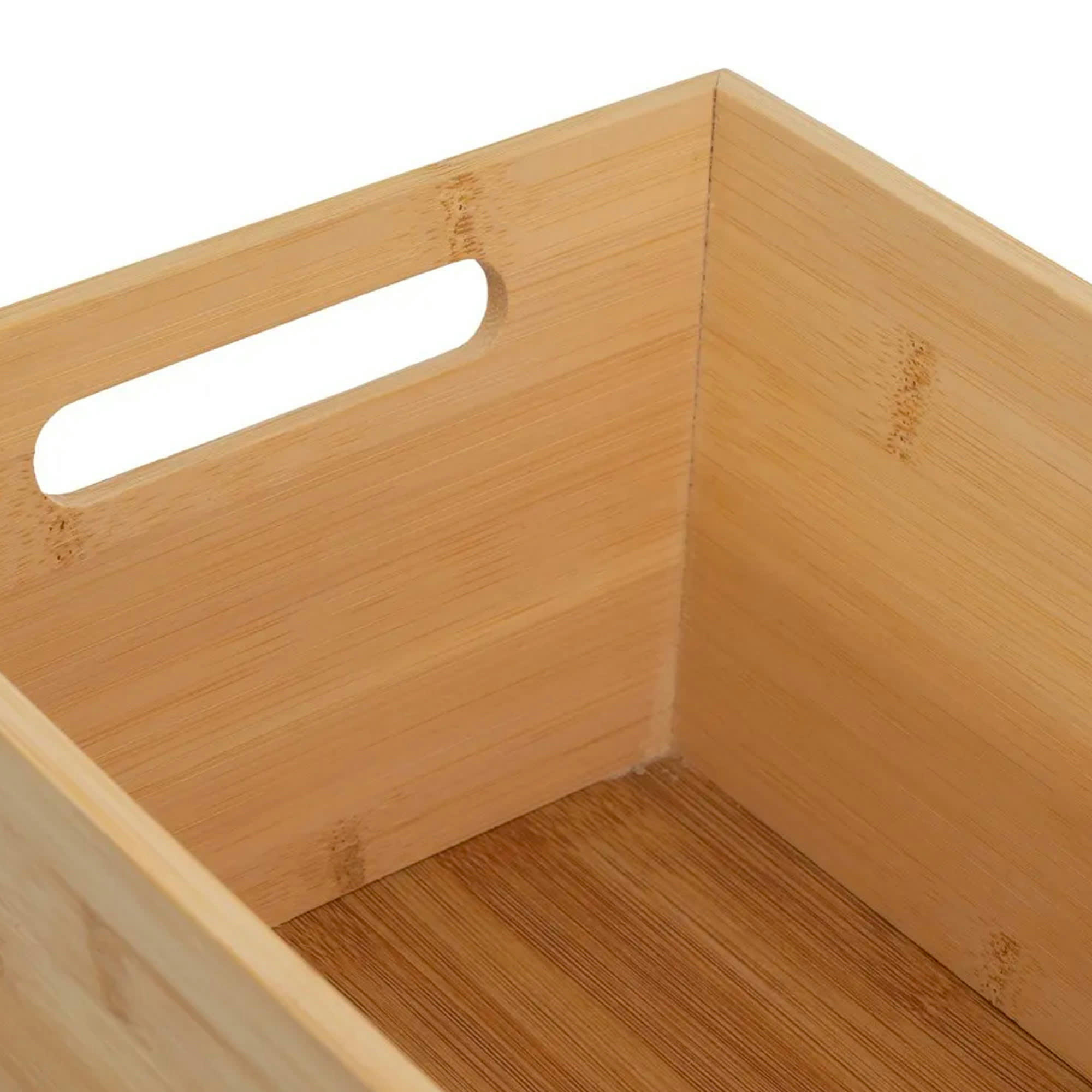 - Panier de rangement multiusage en bambou 30x20x13cm