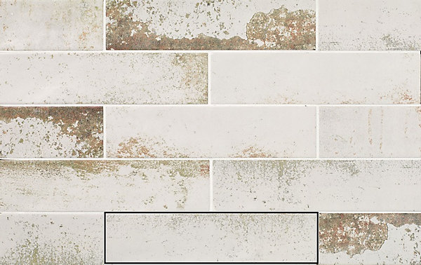 carrelage effet zellige 6,3x25 cm magnetism WHITE