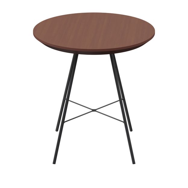 MESA LATERAL REDONDA 45 CM MID CENTURY