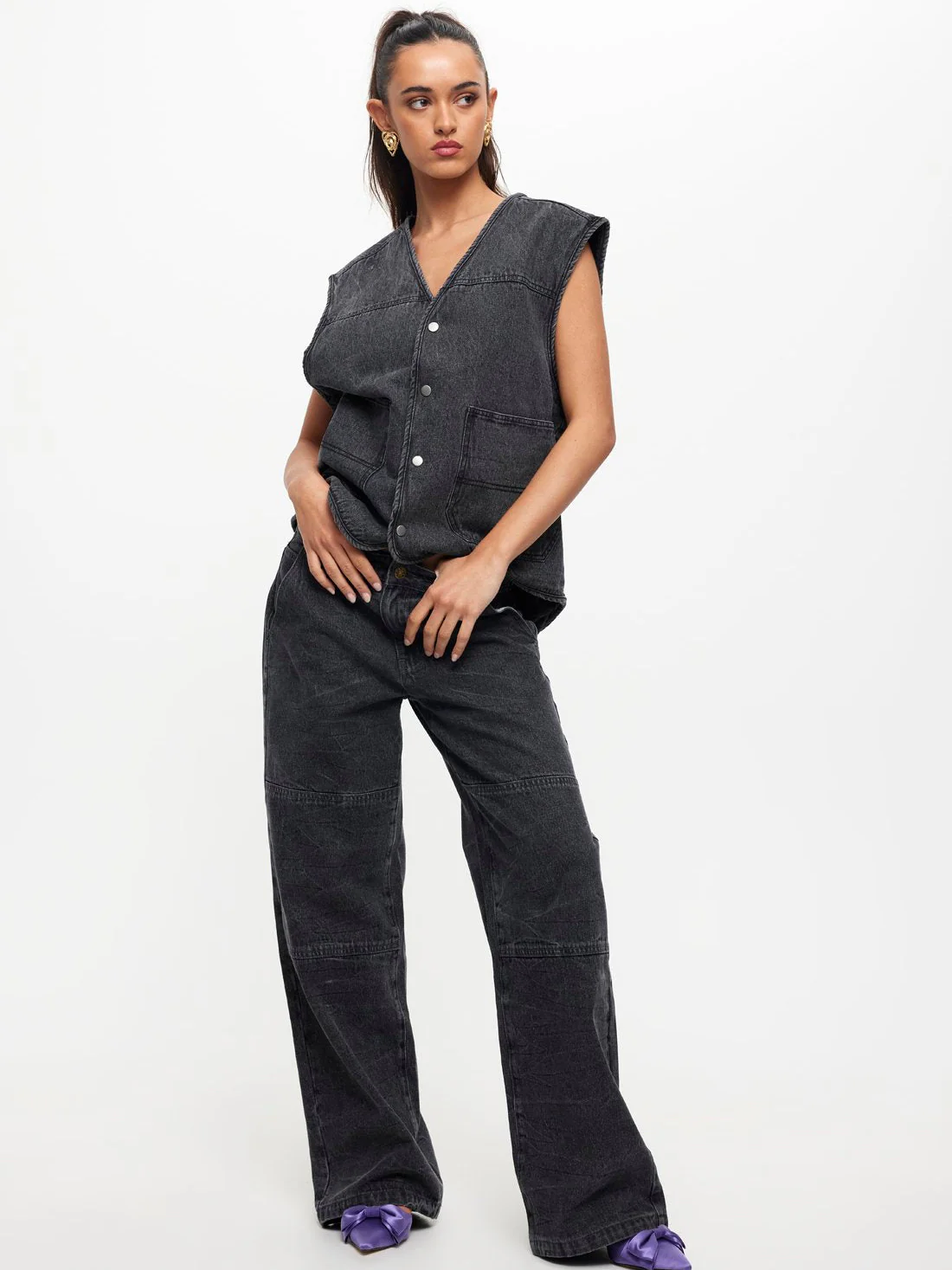 Freedom Oversized Denim Vest