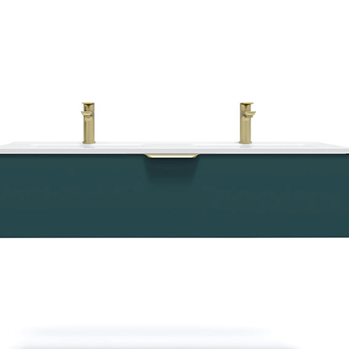 VENICE - Meuble salle de bain double vasque 120cm 1 tiroir Bleu