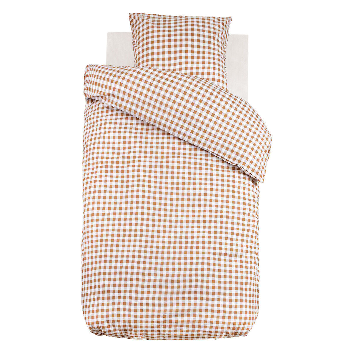 Capa de edredão e capa de almofada FERME vichy 140x200cm