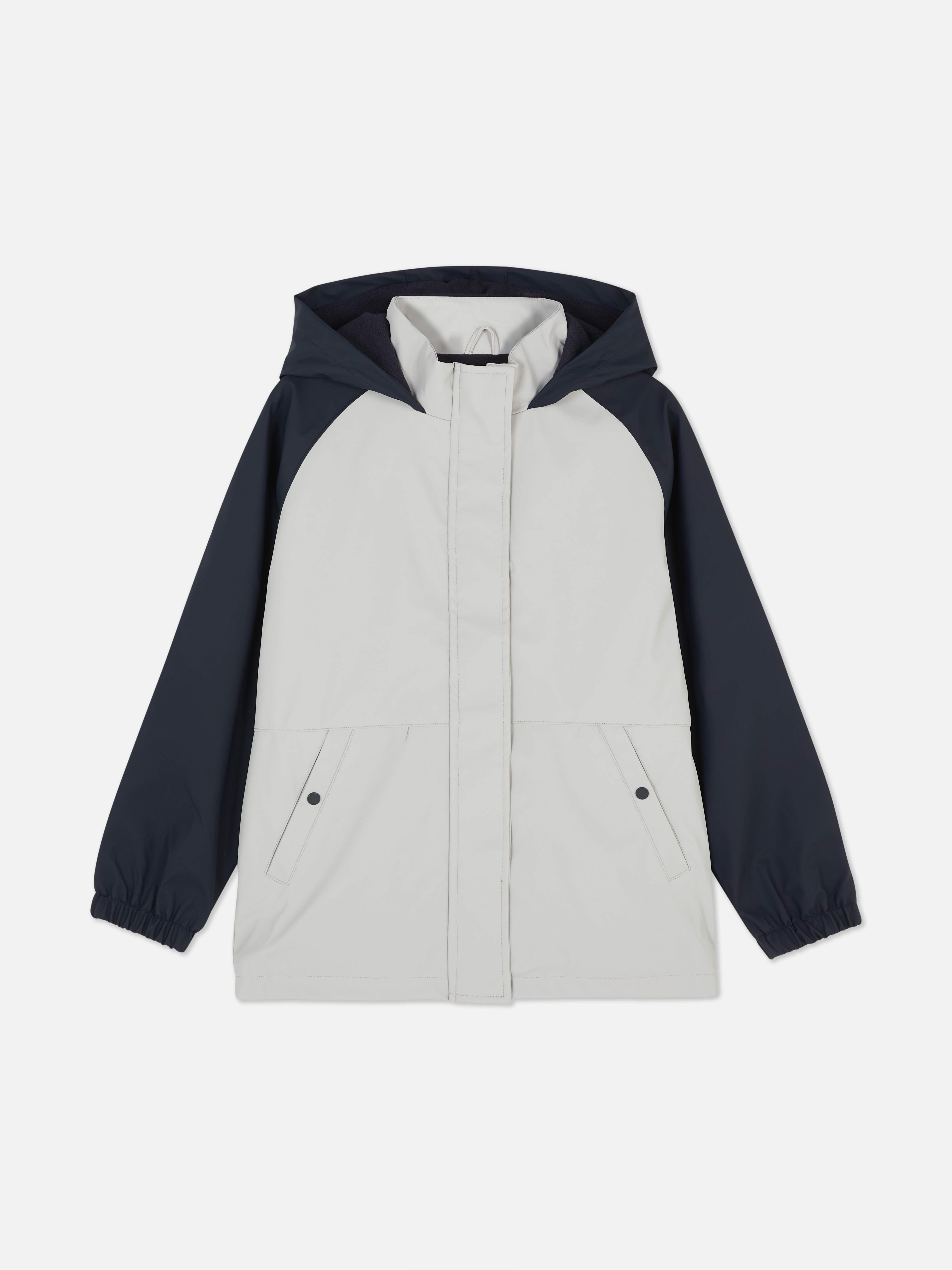 Color Block Rain Jacket