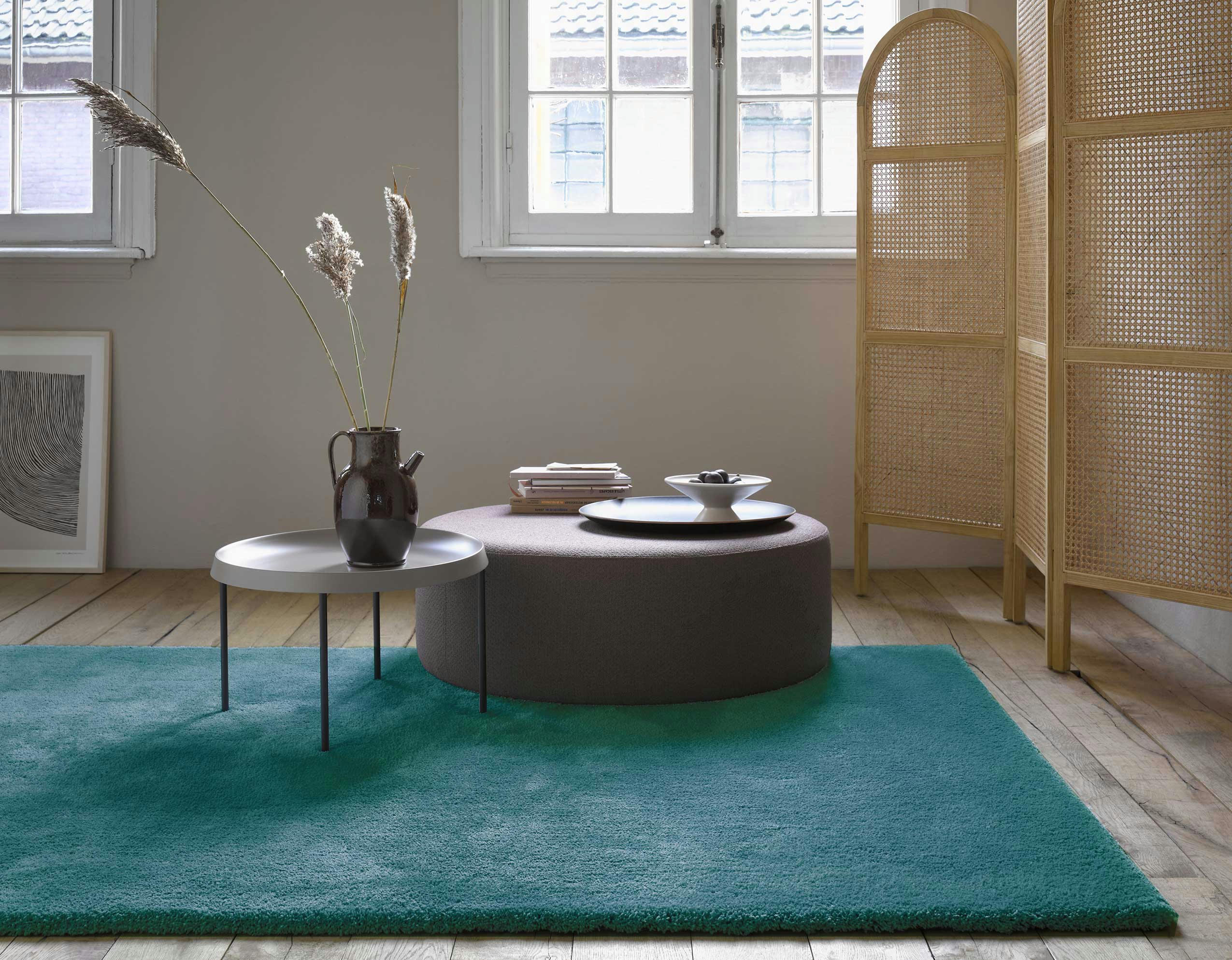 RELAXX - Tapis poils longs tufté doux vert émeraude 130x190