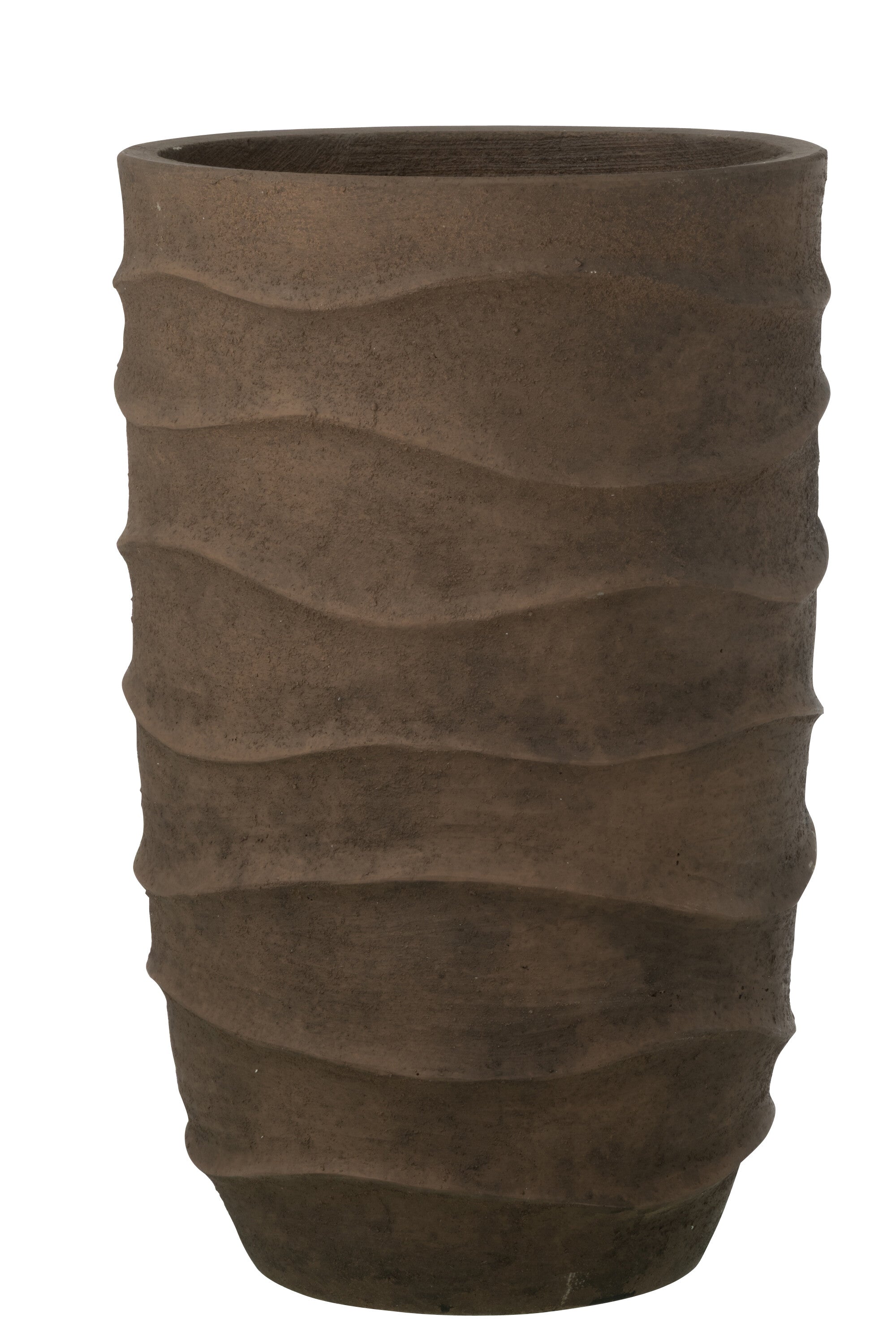 J-Line bloempot Golf   Buiten zand - steen - bruin - extra large