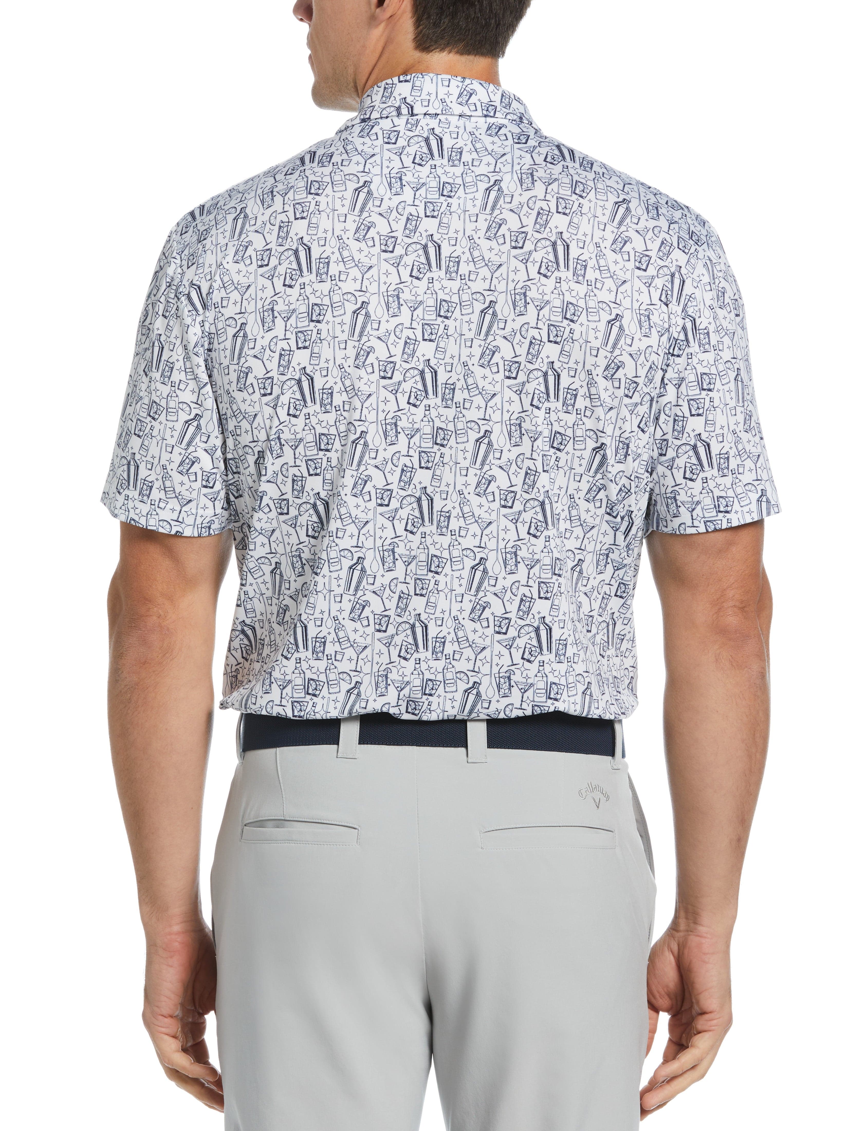 Mens Linear Cocktail Polo