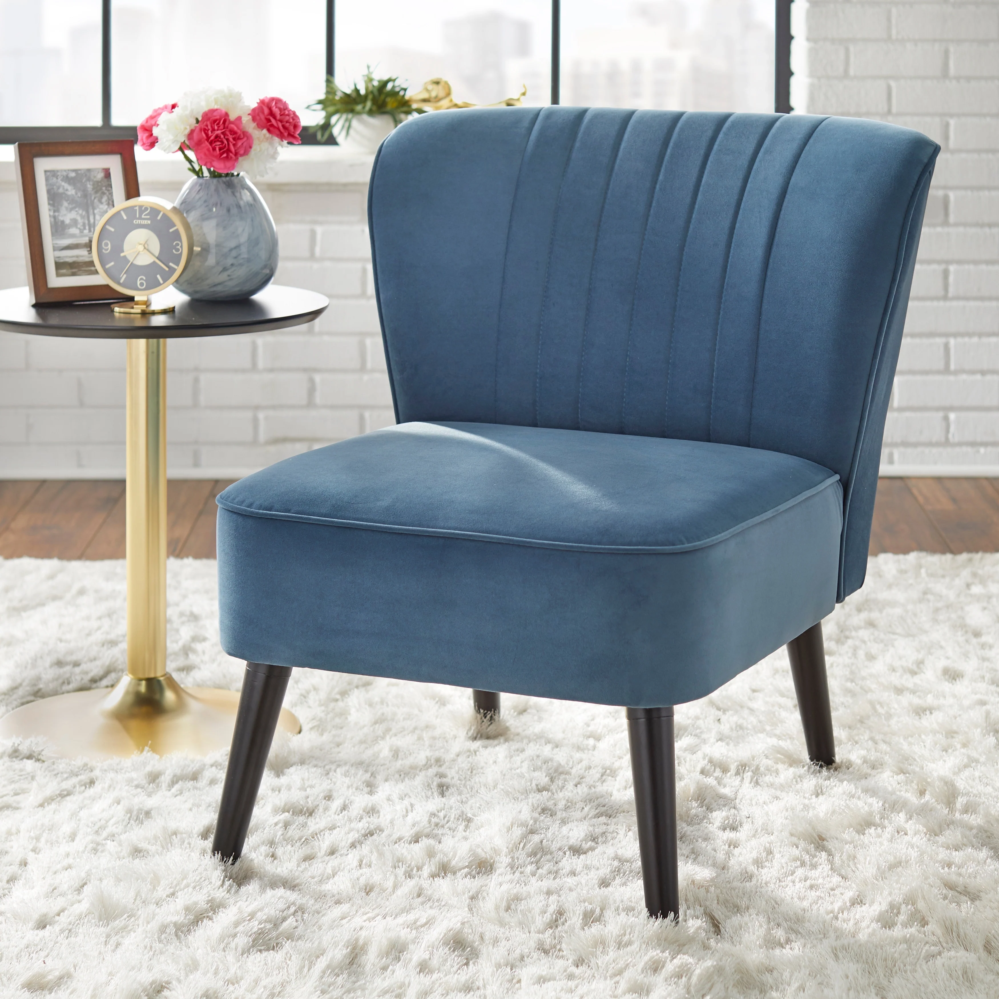 Simple Living Selma Channel Back Accent Chair