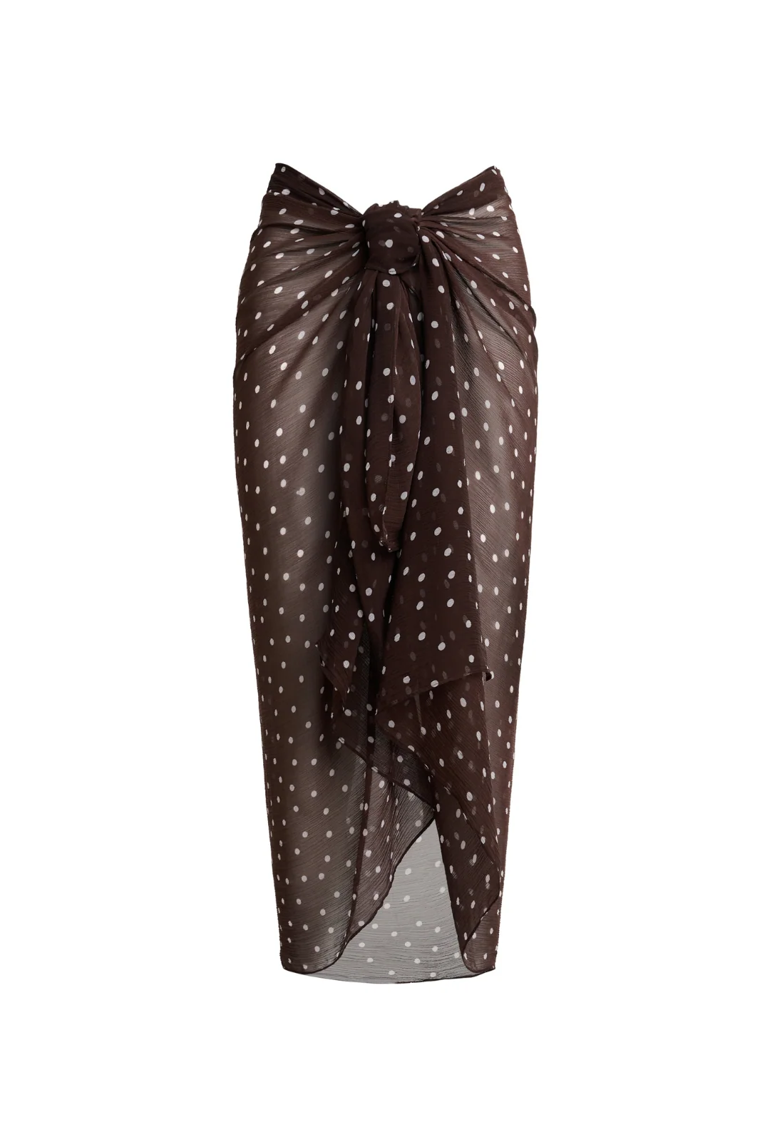 Santorini Sarong - Espresso/Ivory Polka Dot