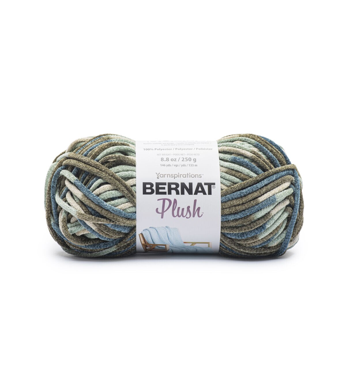 Bernat Plush Blanket 146yds Super Bulky Polyester Clearance Yarn