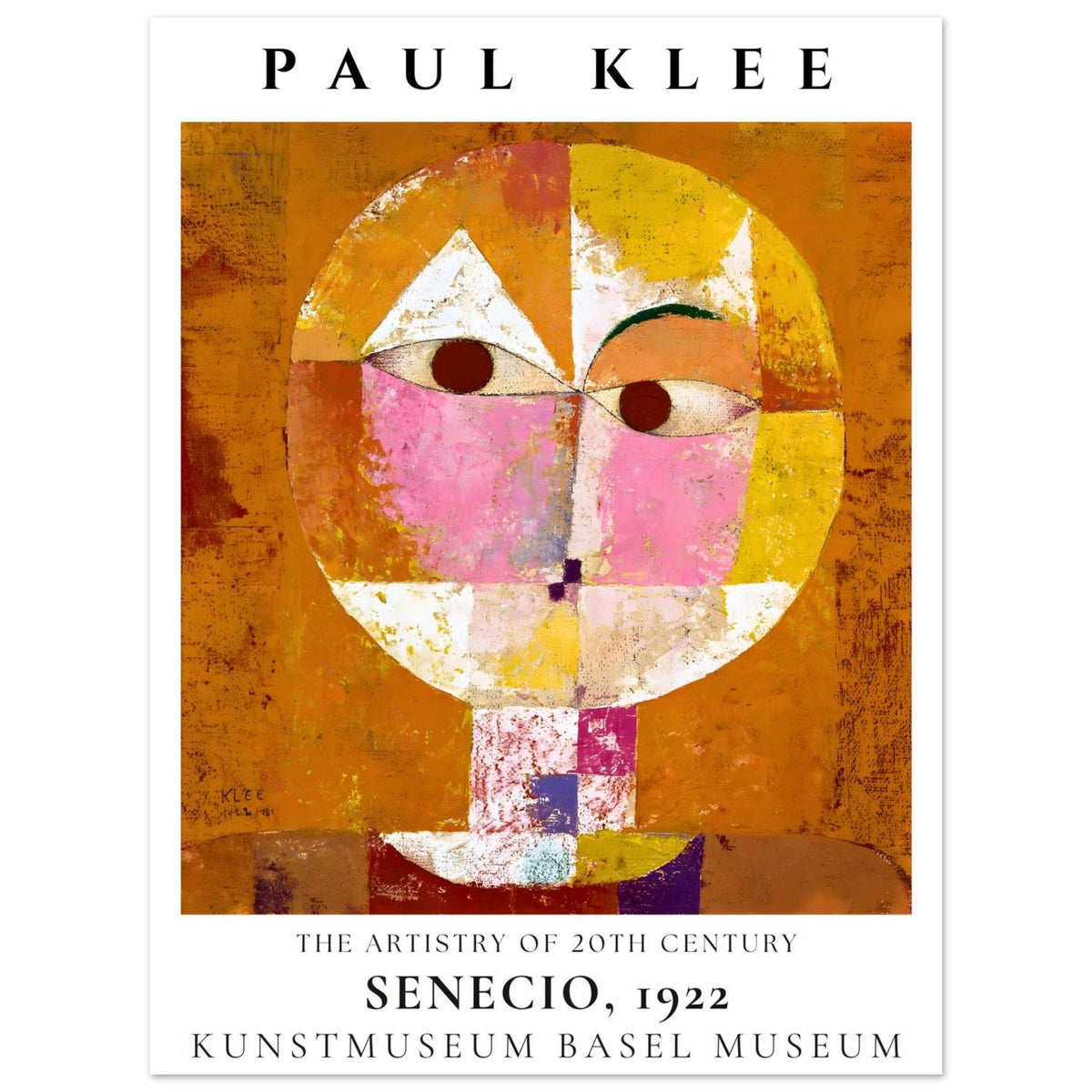 Artfulprints Poster Paul Klee - Senecio  - 30x40 cm - Meerkleurig