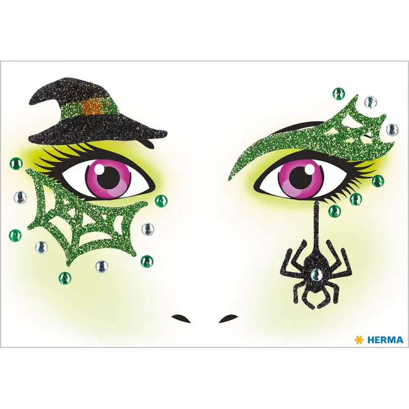 Sticker Tattoos Face Art Hexe