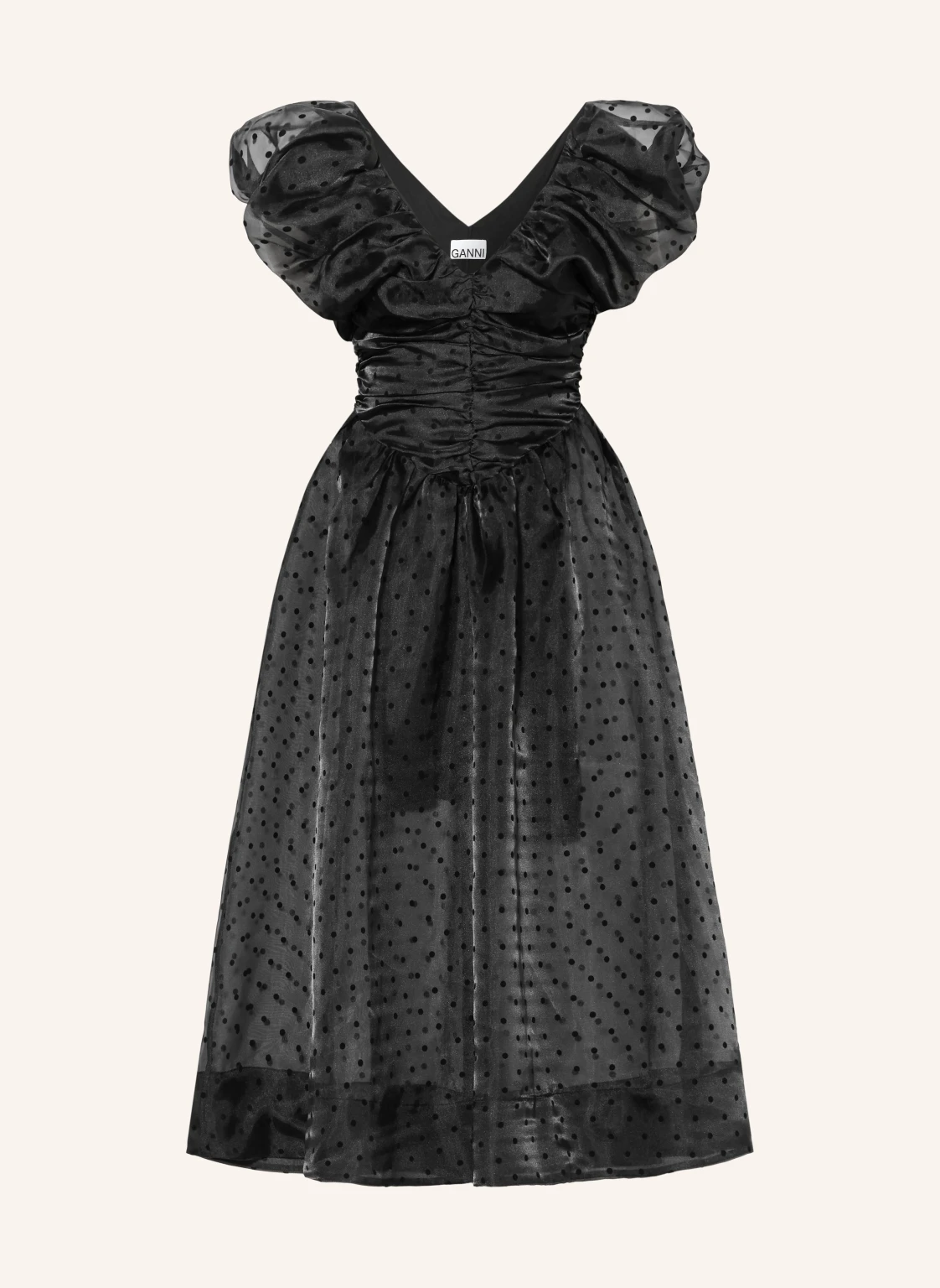 GANNI Kleid mit Rüschen