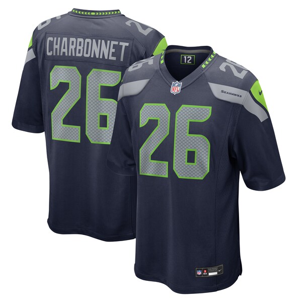 Zach Charbonnet Seattle Seahawks Nike  Game Jersey -  College Navy