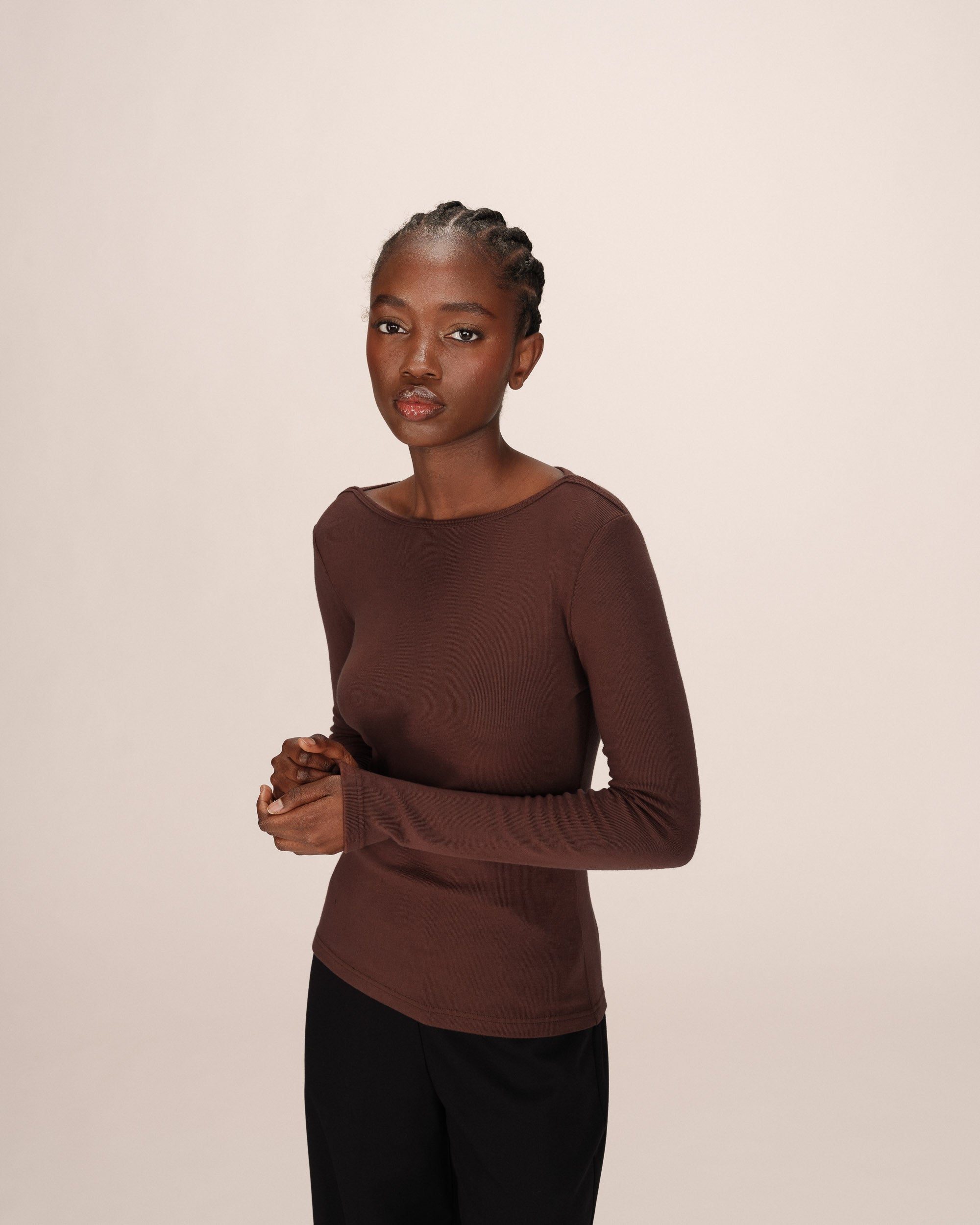 Top col bateau chocolat Stanley