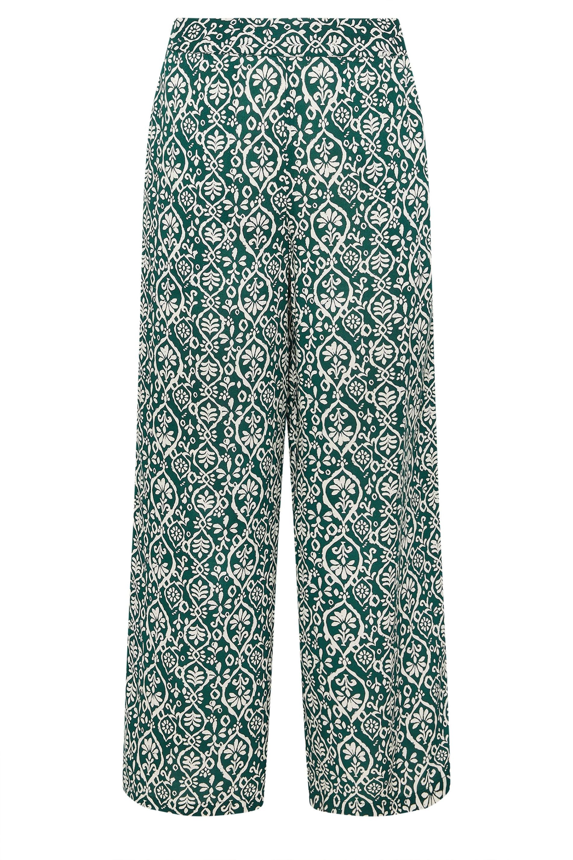 M&Co Printed Wide Leg Trousers